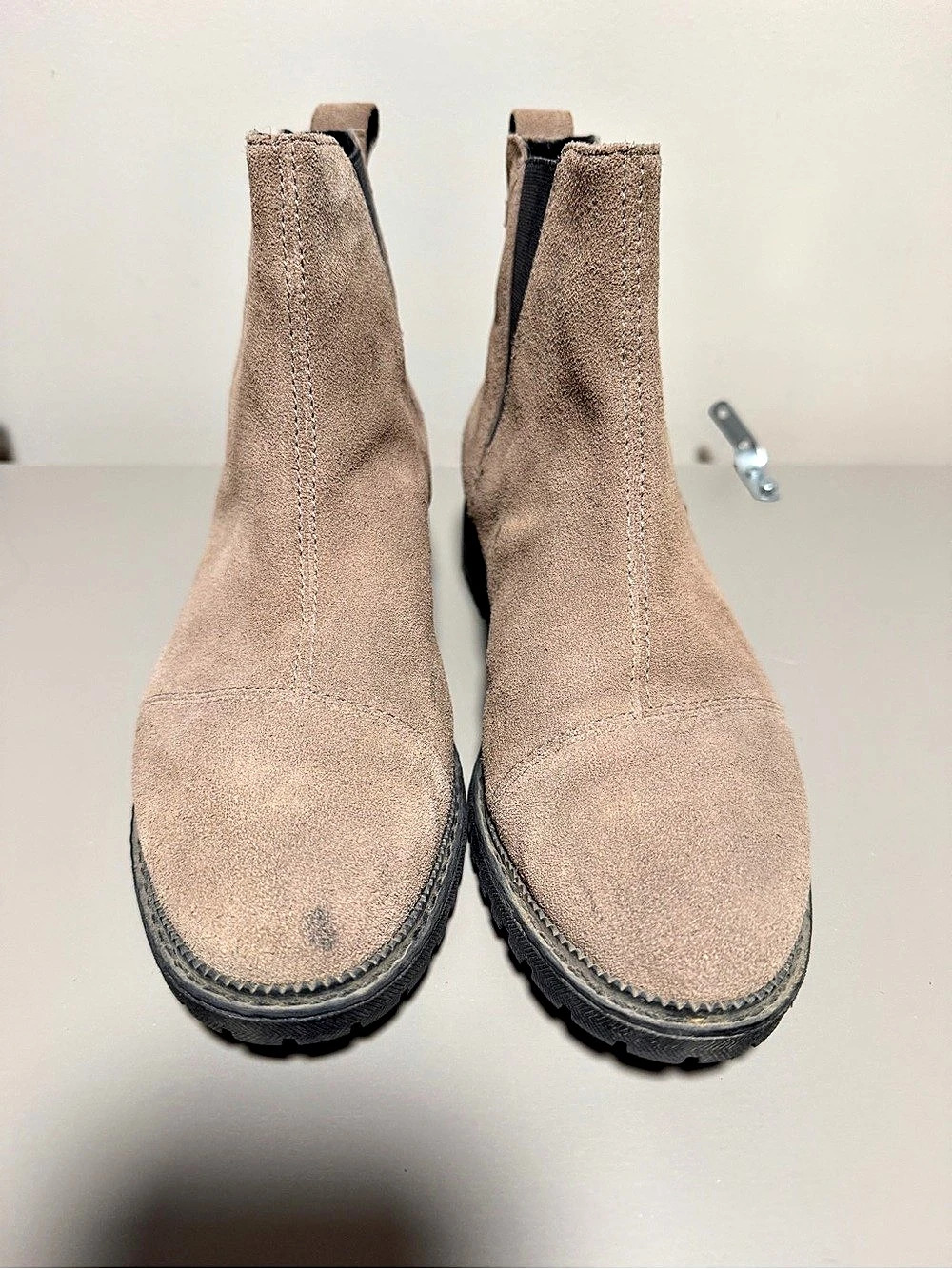 TOMS Astrid Boot Suede Chelsea Boots Brown US 8.5